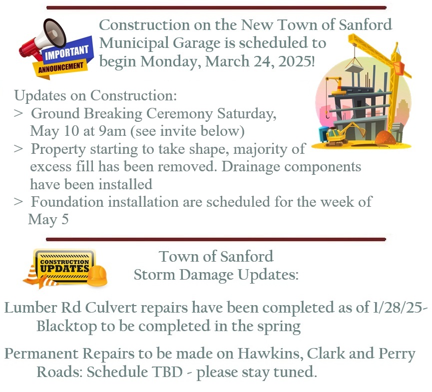 Town updates 3.21.25